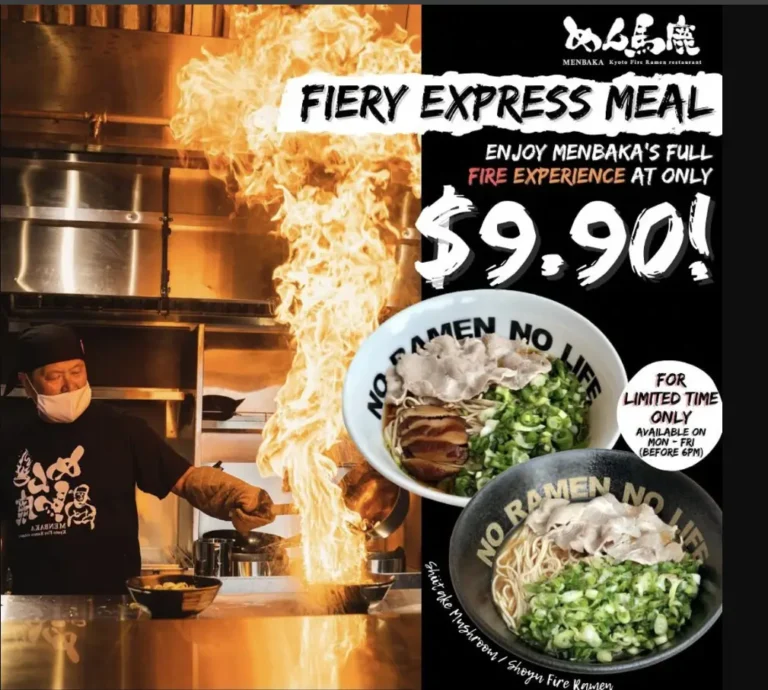 Menbaka Fire Ramen Menu