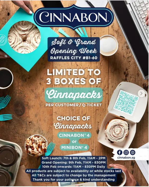 Cinnabon Menu