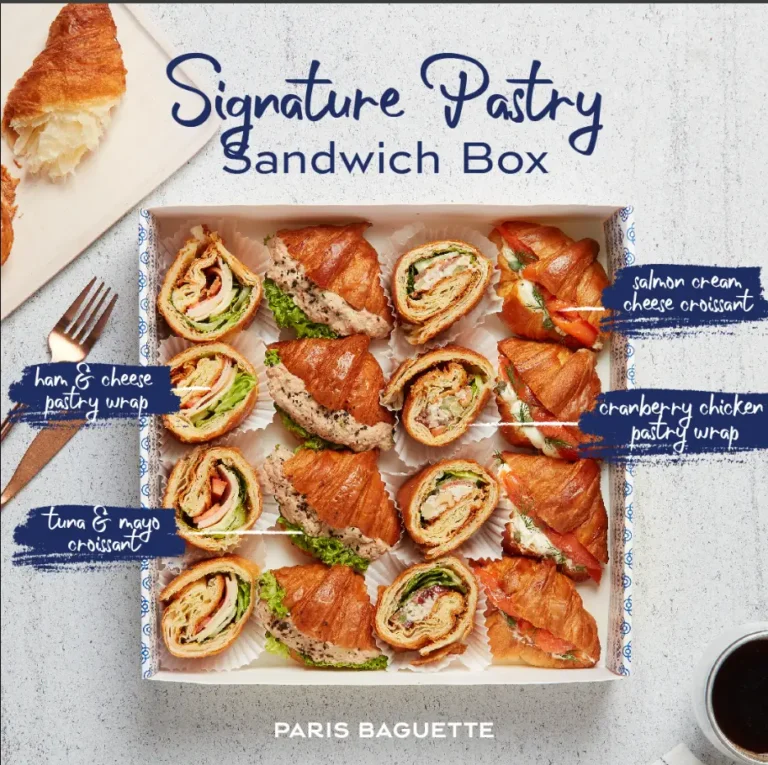 PARIS BAGUETTE MENU