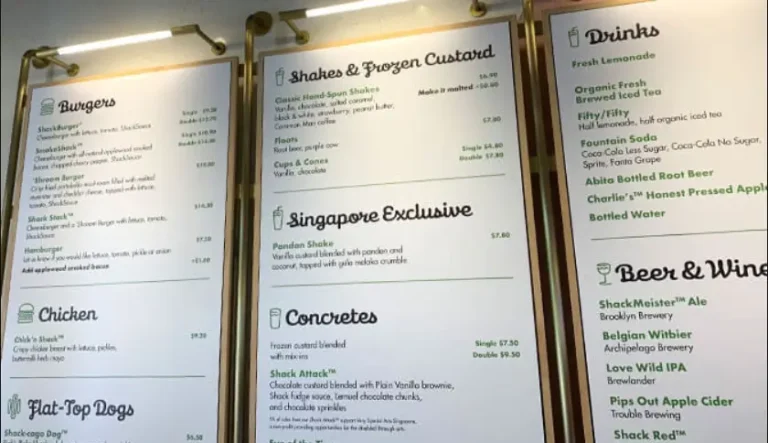 Shake Shack Menu